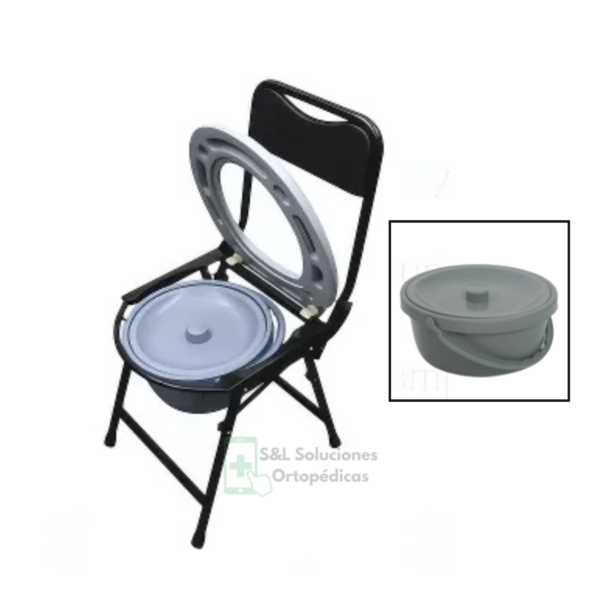 Banqueta Silla Inodoro Sanitaria Portátil Plegable Camping.